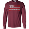 Image of American flag lacrosse shirt 4th of july shirts for men gift