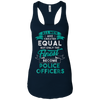 Image of All Men Created Equal Funny Police Officer Shirt