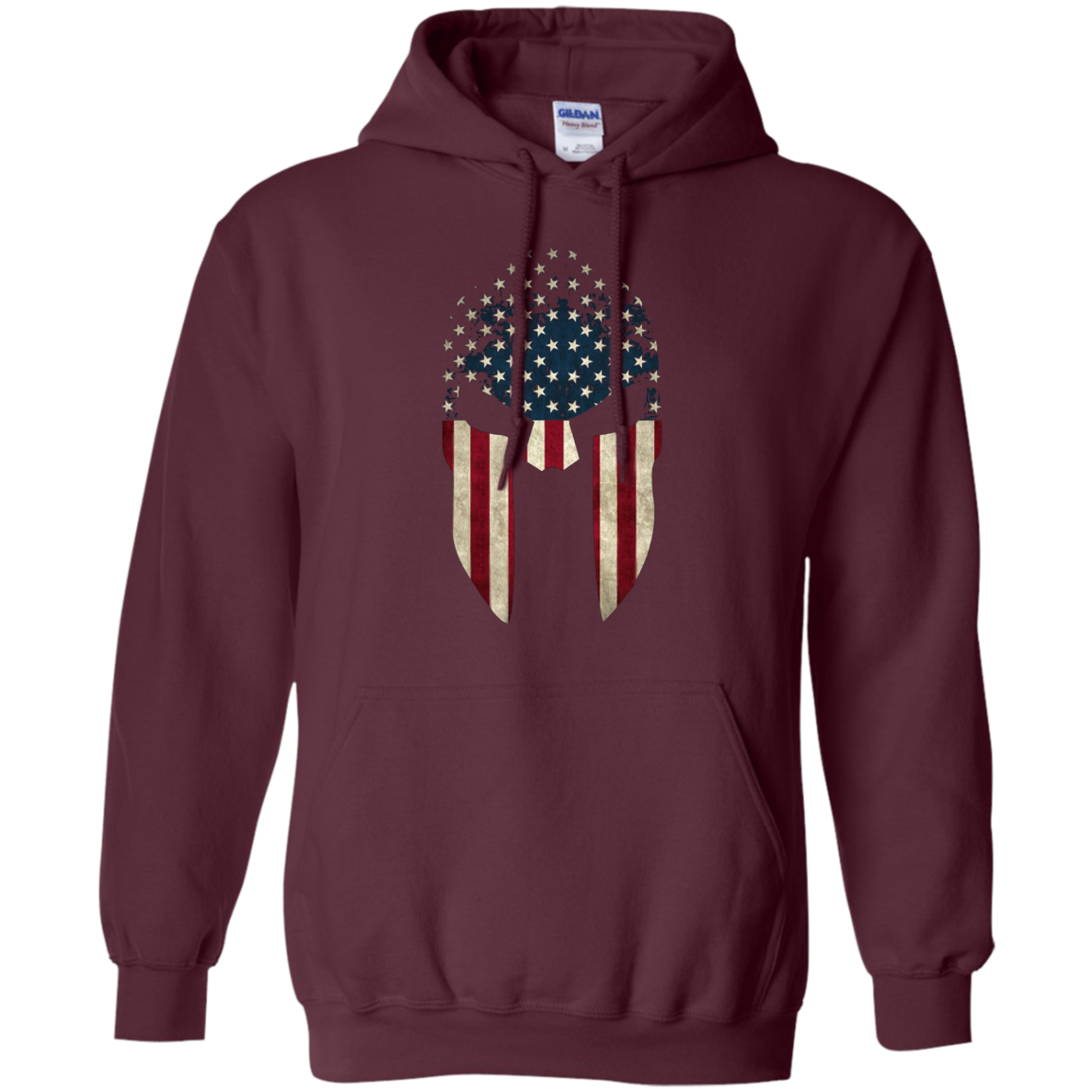 American Spartan Old Glory Molon Labe USA Flag T-Shirt