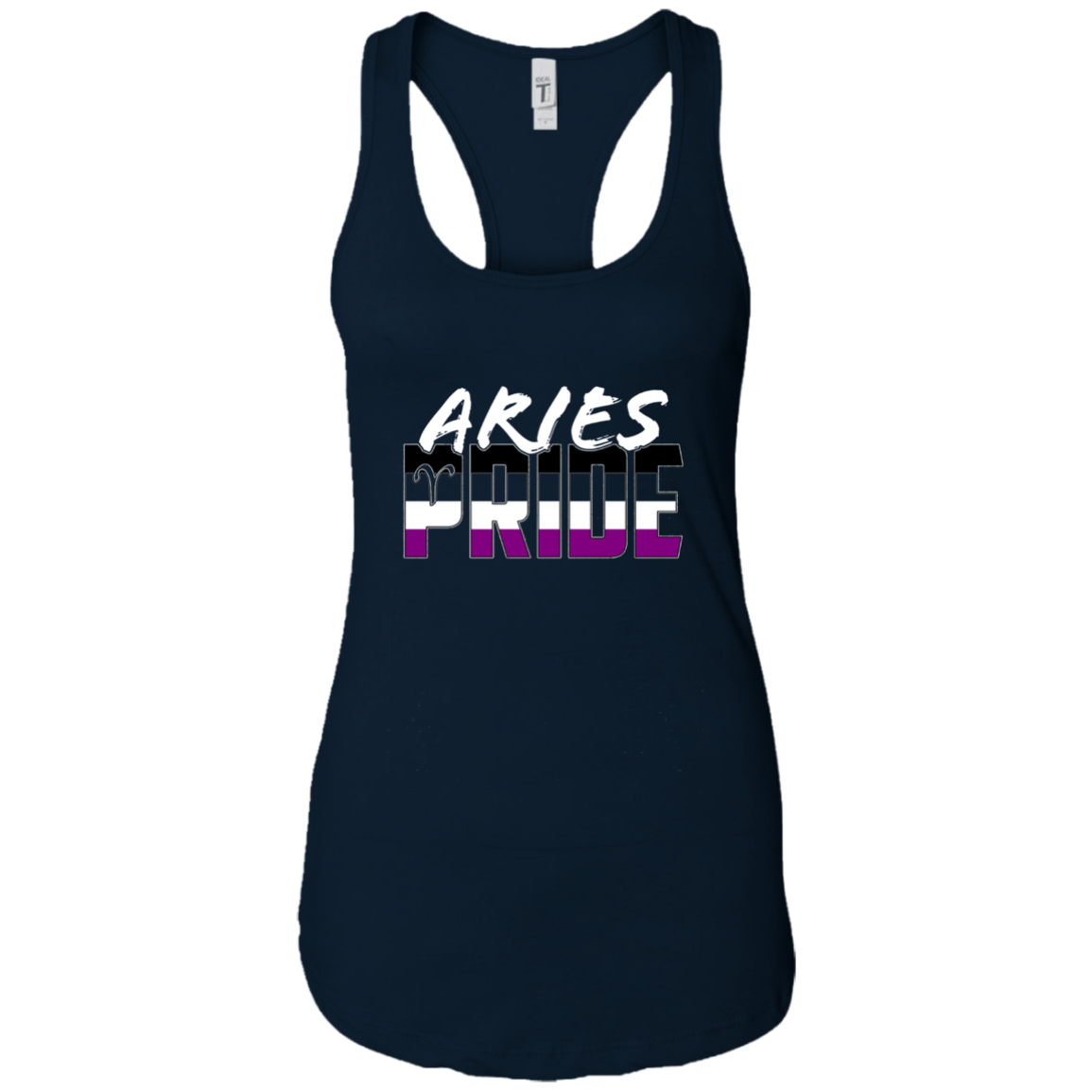Aries Asexual Pride Flag Zodiac Sign Long Sleeve T-Shirt