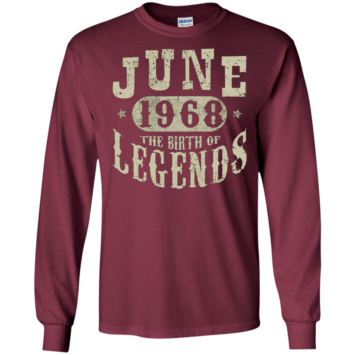 50 Years Old 50th Birthday June 1968 Birth of Legend T-Shirt