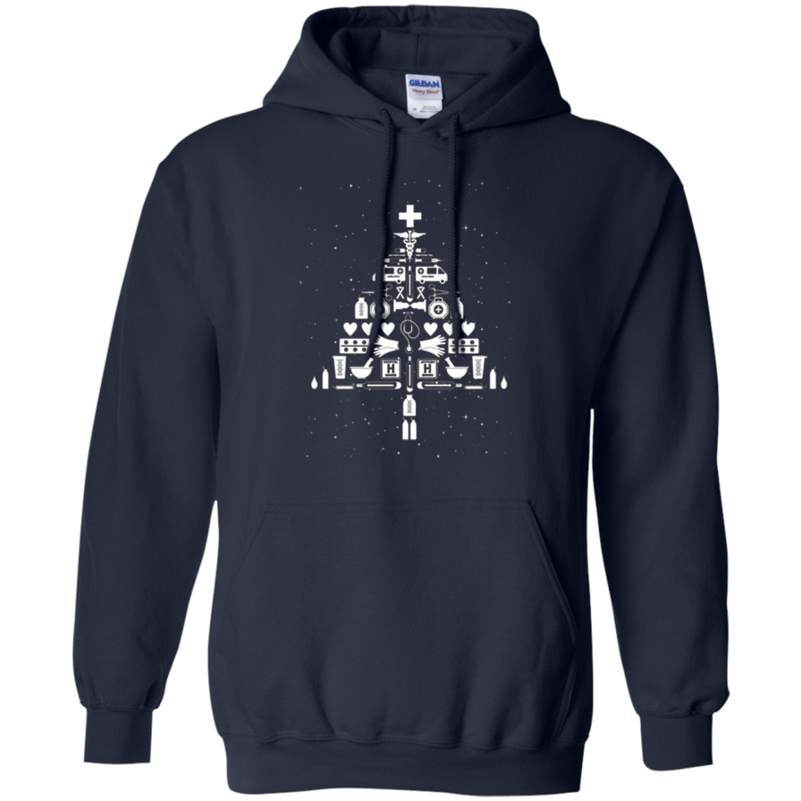 Christmas Tree Stethoscope Nurse T-shirt