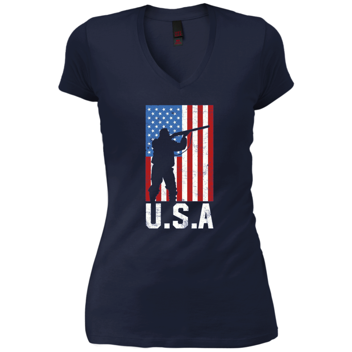 American Flag Long Sleeve Shirt Hunting 4th of July USA Gift