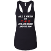 Image of all i need is love and hockey and my dog t-shirt
