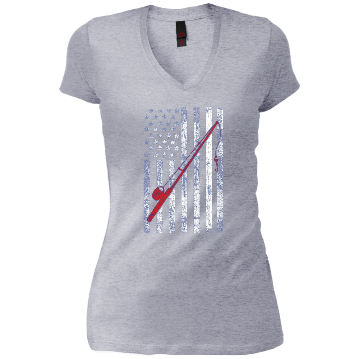 American Flag Patriotic Fishing T shirt