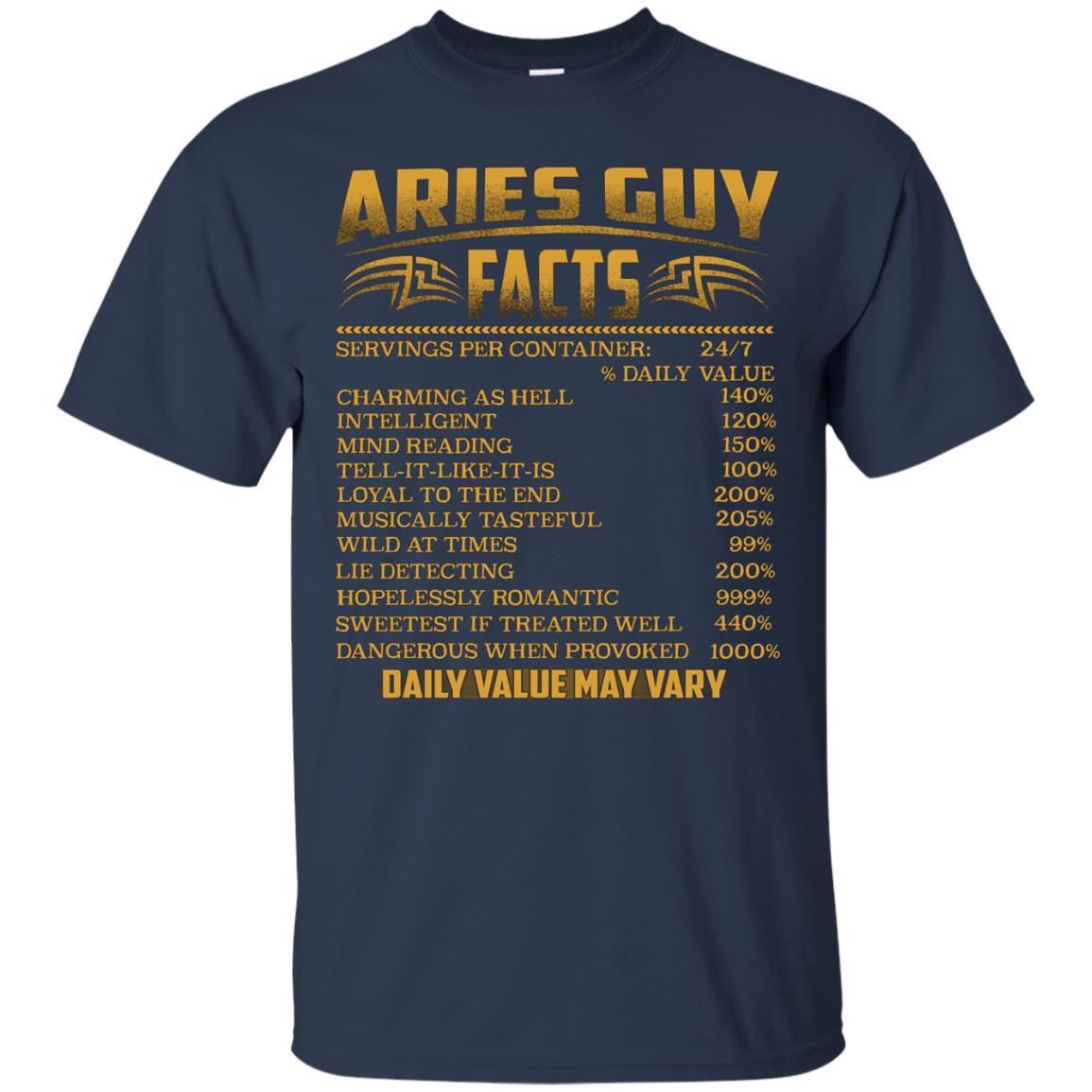 Aries GUY FACTS FUNNY T-SHIRT