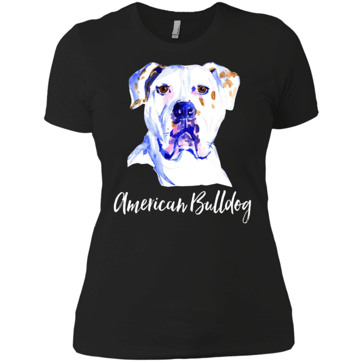 American Bulldog Dog T-Shirt Dog Lover Gift Bull Dog