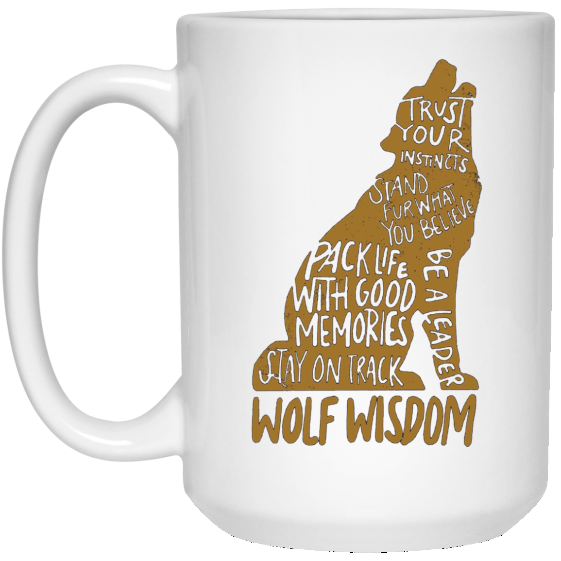Wolf Wisdom T-shirt - Wolf Lovers Tshirt