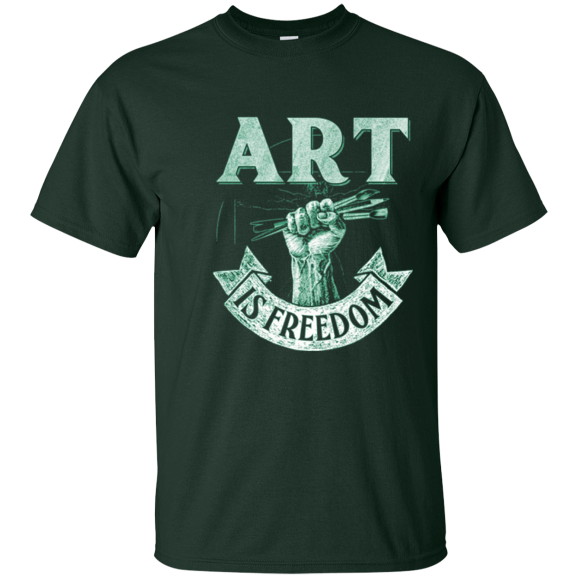 Art is Freedom great t shirt for artists who love to draw