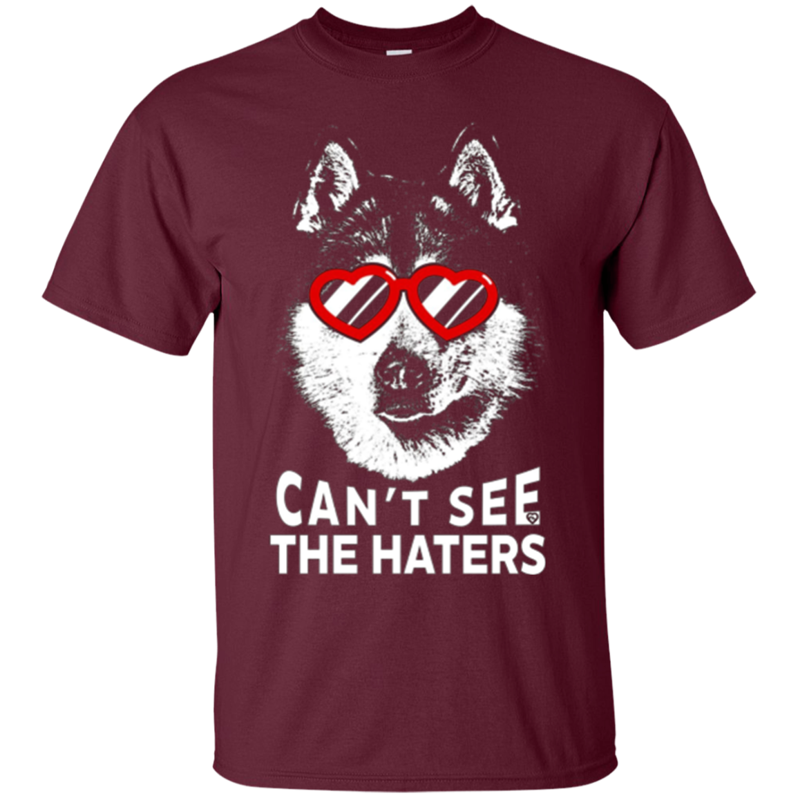 Alaskan Malamute Shirt Can't See The Haters Dog Lovers Tee