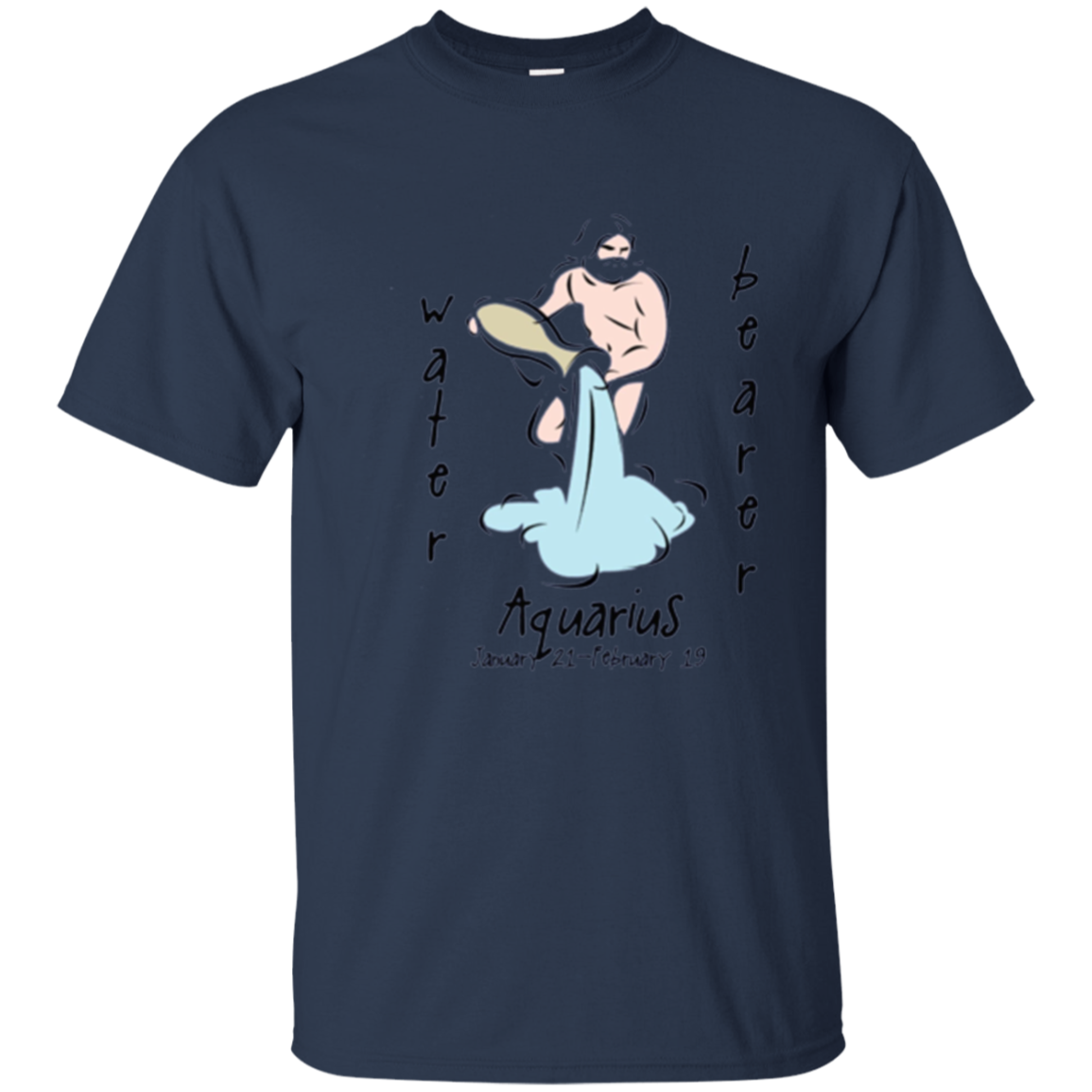 Astrology Aquarius Tshirt For The Water Bearer Sun Sign