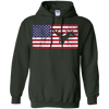 Image of American Flag Motocross Motorcycle Patriotic T-Shirt Fun