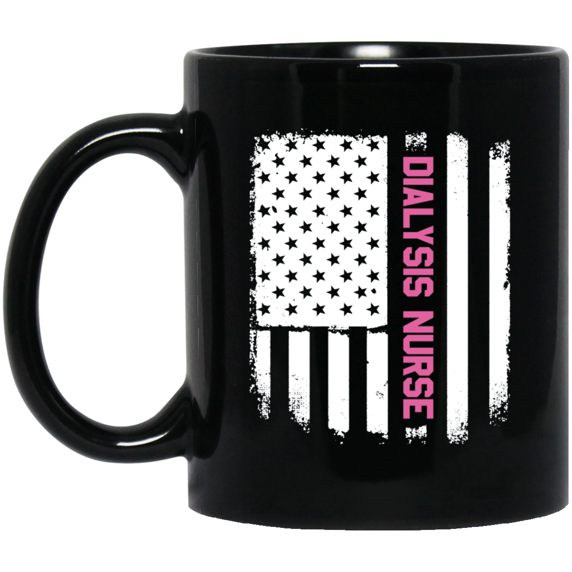 American Flag Nursing Dialysis Nurse T-Shirt