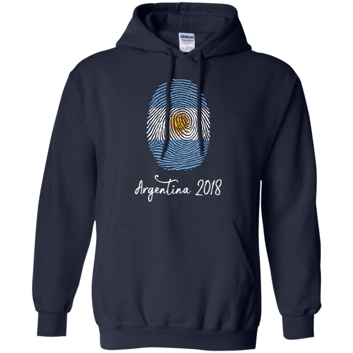 Argentina Shirt 2018 Thumbprint Soccer Flag Design