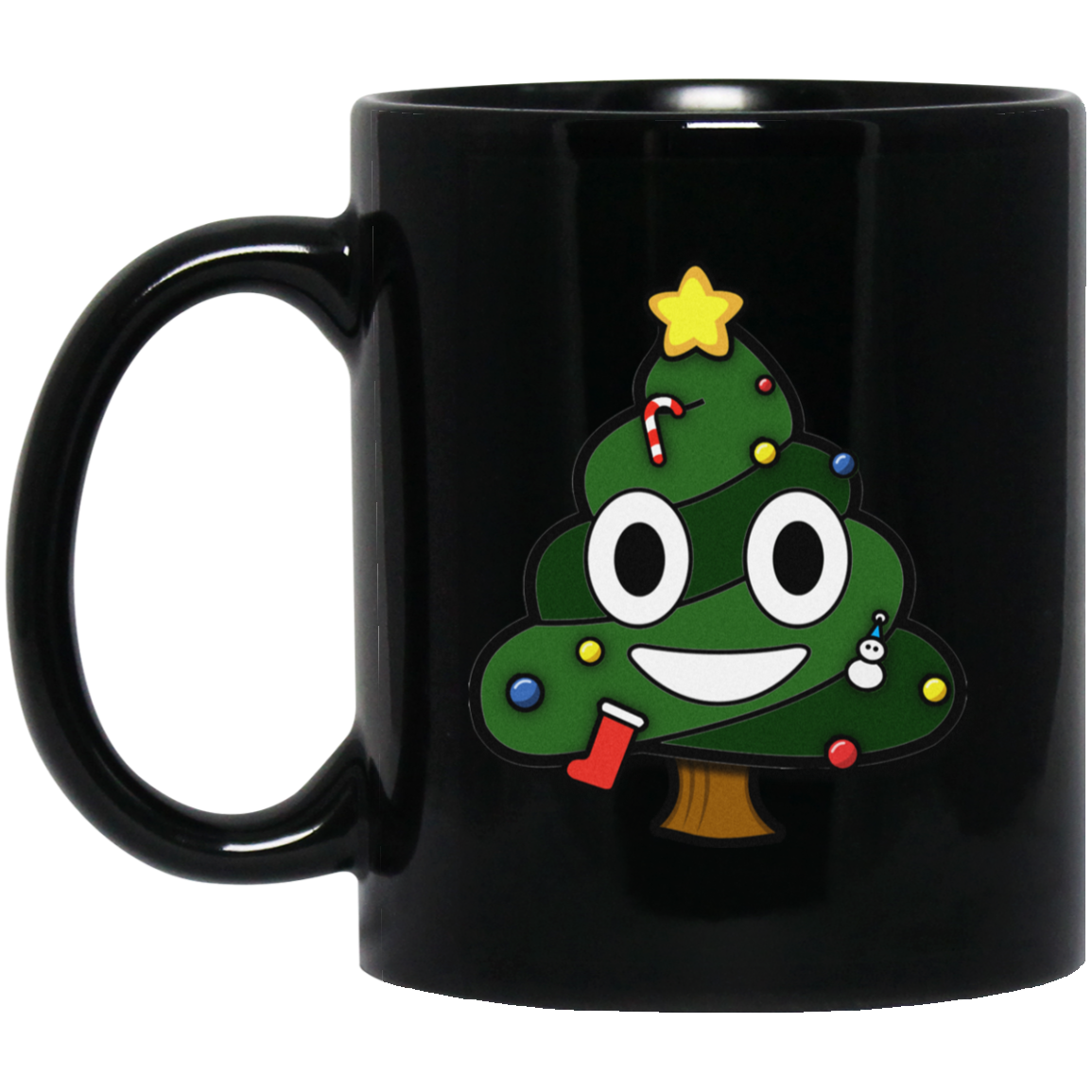 Christmas Tree Poop Emoticon Funny Christmas Shirt