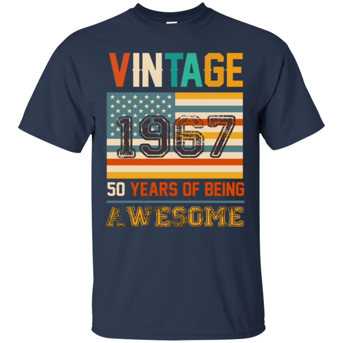 50 year old birthday gifts Vintage 1967 T-shirt