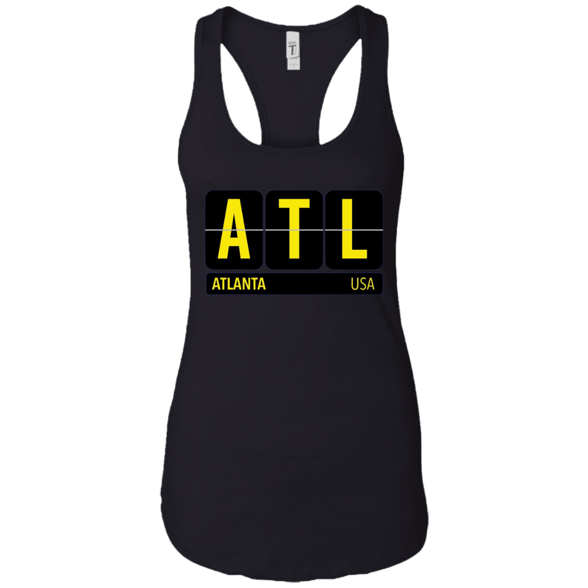 ATL Atlanta Georgia USA Travel Souvenir Long Sleeve (Yellow)