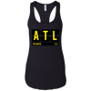 Image of ATL Atlanta Georgia USA Travel Souvenir Long Sleeve (Yellow)