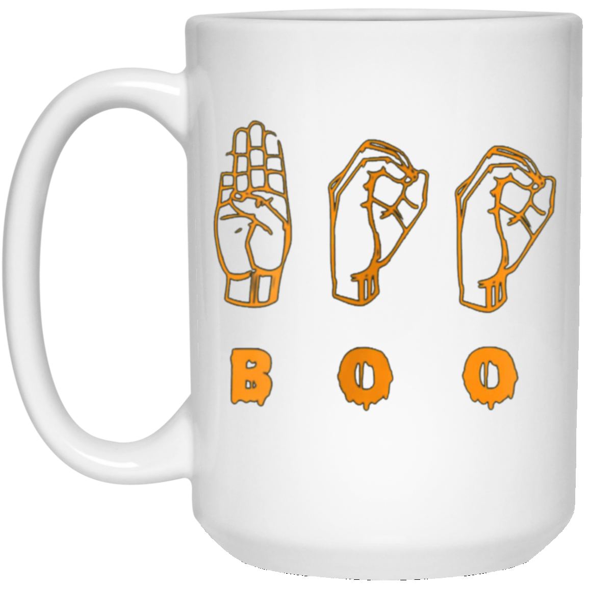 American Sign Language ASL BOO Halloween T-shirt