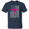Image of American Flag Nurse Long Sleeve Shirt Gift
