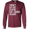 Image of Alzheimer's Awareness T Shirt For Aunties Purple Ribbon Tee