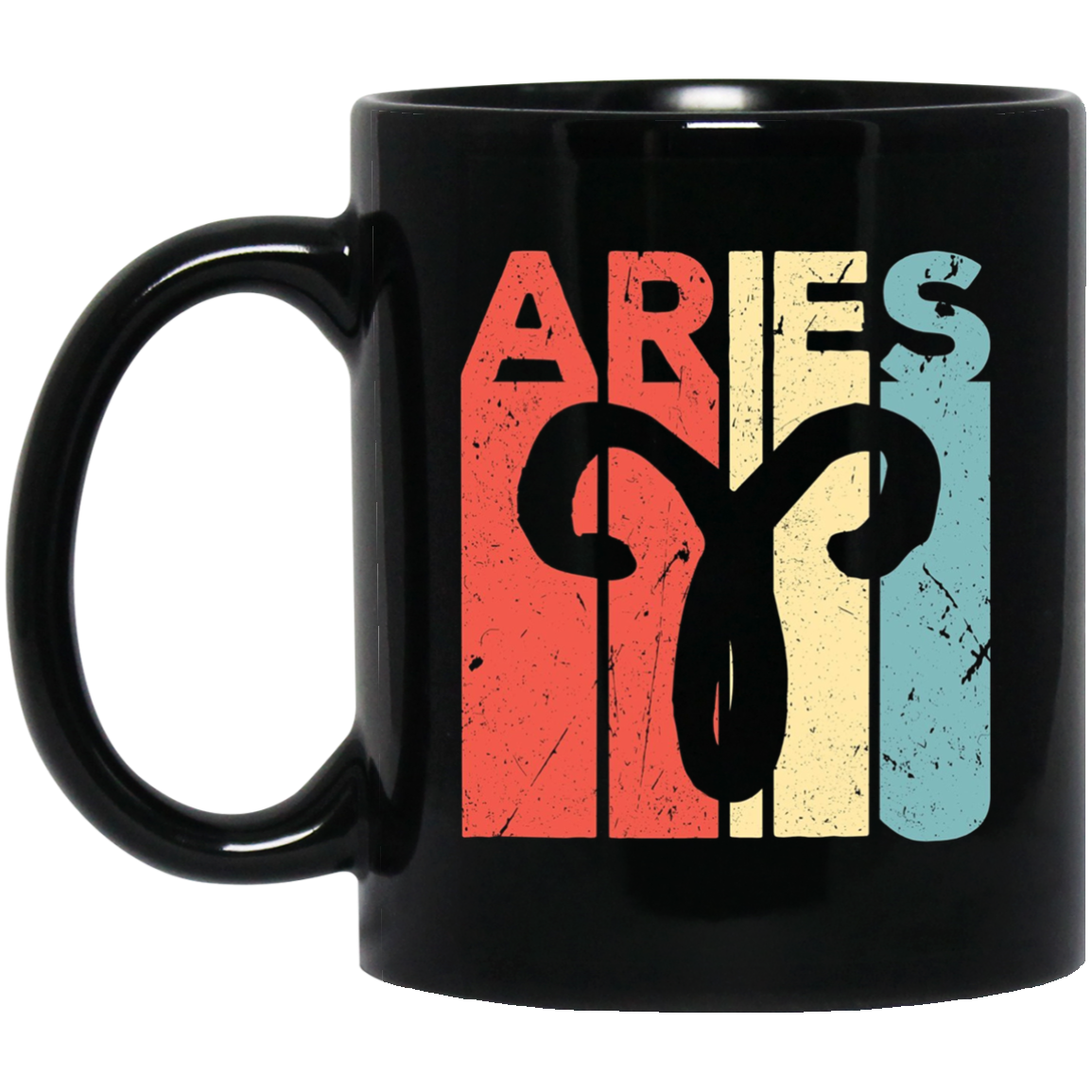 Aries Zodiac Star Sign Vintage Unisex Standard T Shirt