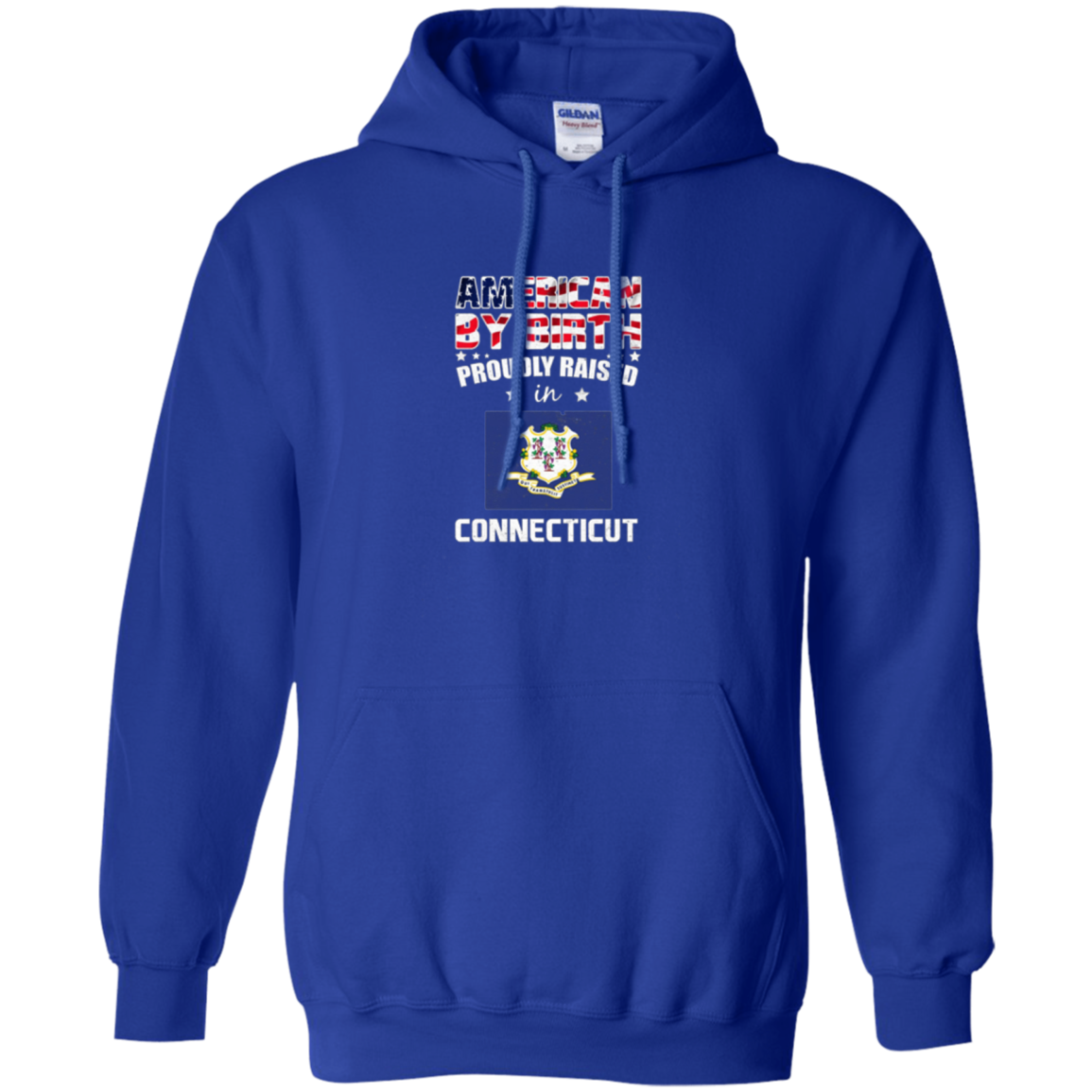 American By Birth Proudly Raised In Connecticut Flag Shirt