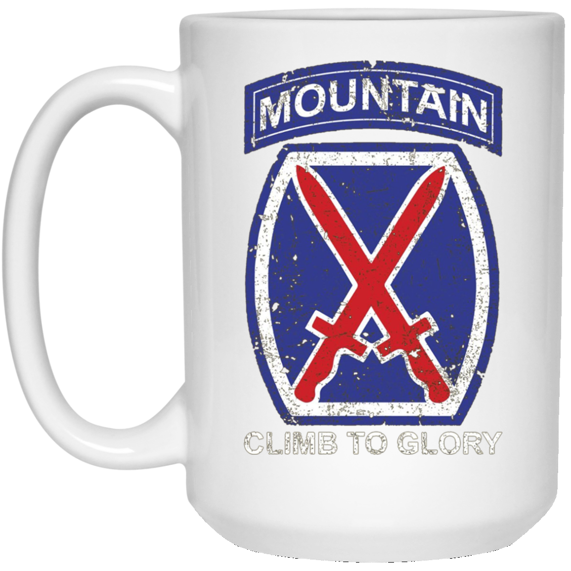 10th Mountain Division T Shirt Climb To Glory - 20324