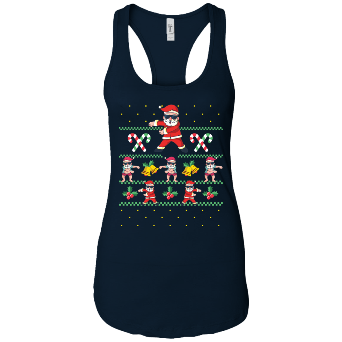 Santa Floss T-Shirt Funny Flossing Dance Ugly Sweater Meme