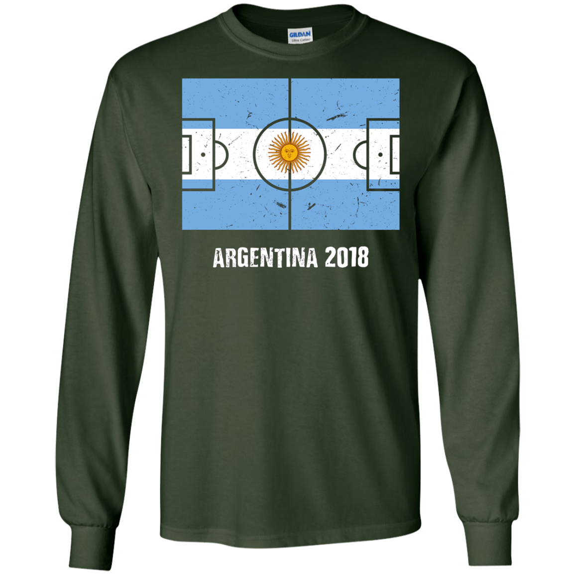 Argentina Team 2018 Tshirt Flag Field