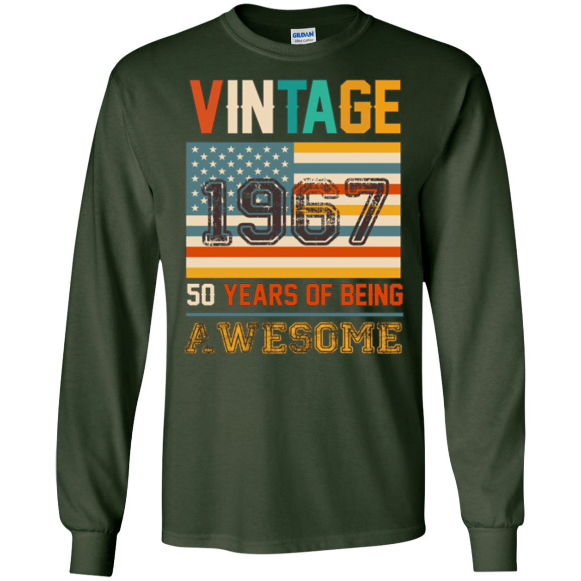50 year old birthday gifts Vintage 1967 T-shirt