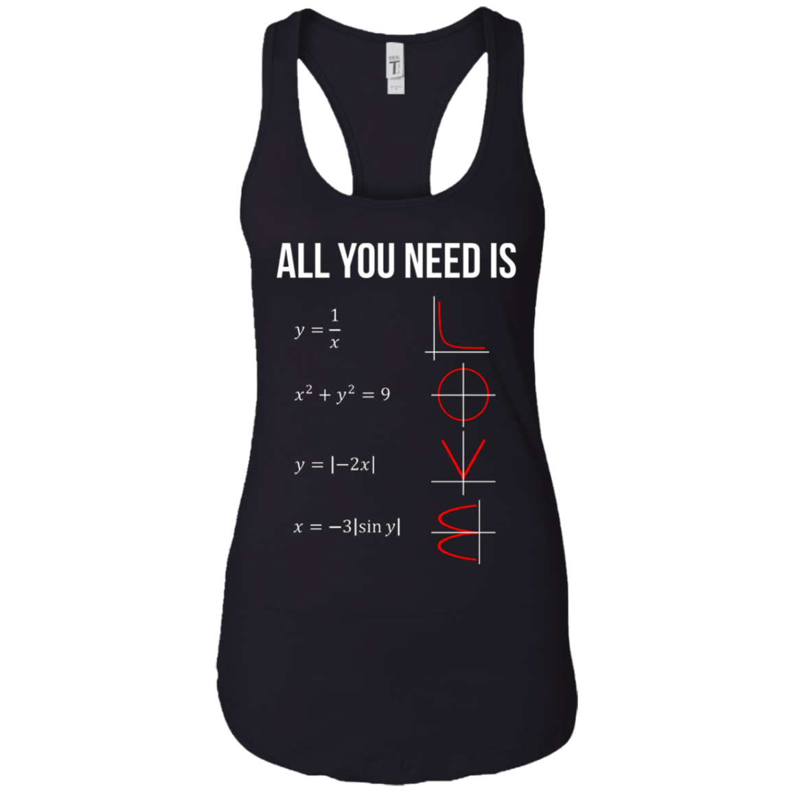 All You Need Is Love Math T-shirt