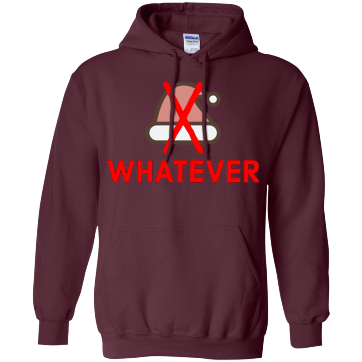 Santa Hat Hater Whatever Anti Christmas Xmas Humor T-Shirt