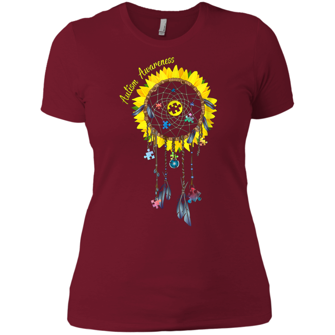 Autism Awareness Sunflower Dreamcatcher T-shirt