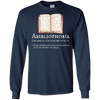 Image of Abibliophobia Funny Definition T Shirt Reading Apparel
