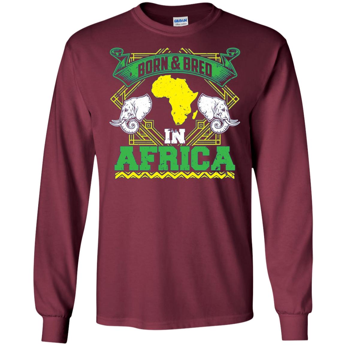 Africa Born And Bred Long Sleeve T-Shirt