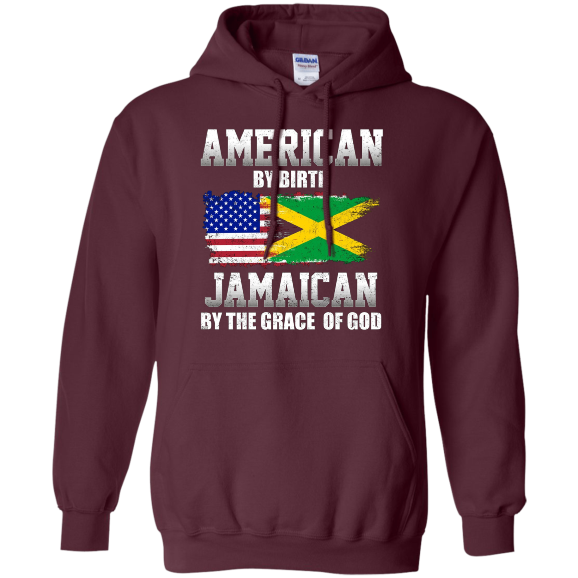 American By Birth Jamaican By The Grace Of God T-shirt