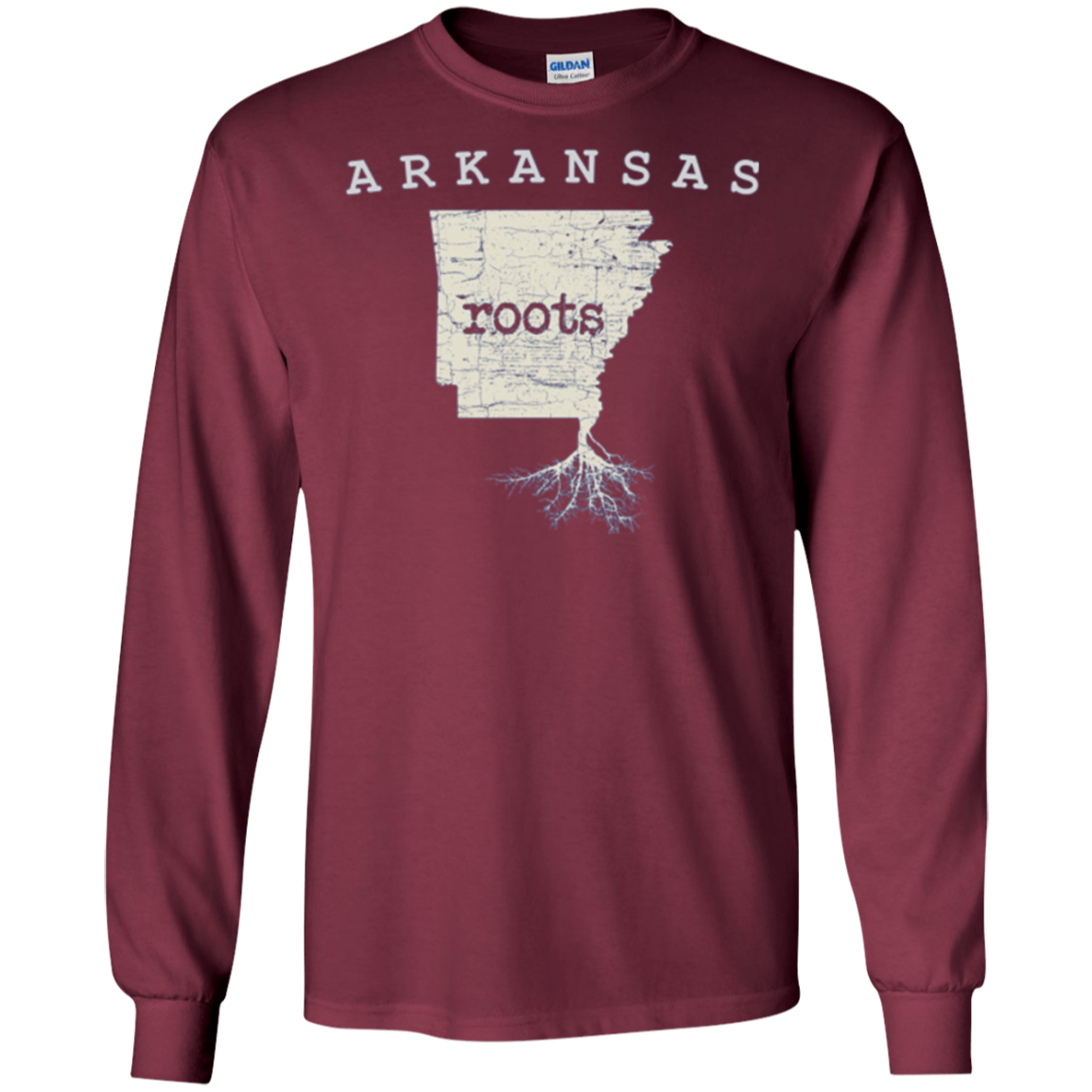 Arkansas Roots Long Sleeve T-shirt, Love Home Native State