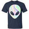 Image of Alien Head T-Shirt Holographic Effect