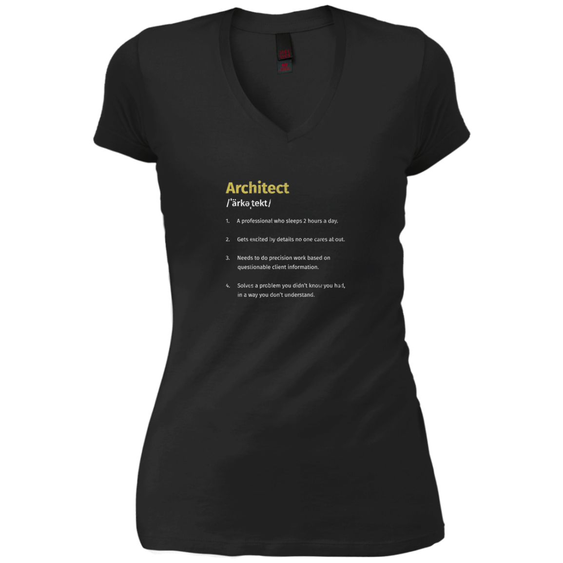 Architect Definition Architecture Distressed Long T-Shirt