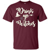 Image of Funny Halloween Wine Lovers Shirt Women Drink Up Witches Tee