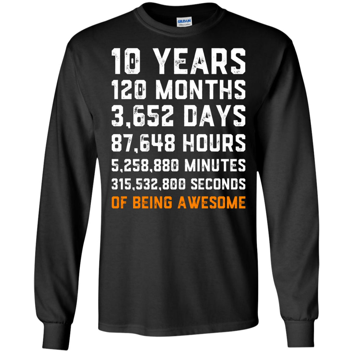 10th Birthday Gift T Shirt 10 Years Old Being Awesome Tee