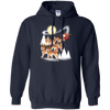 Image of Akita Dog Merry Christmas T Shirt