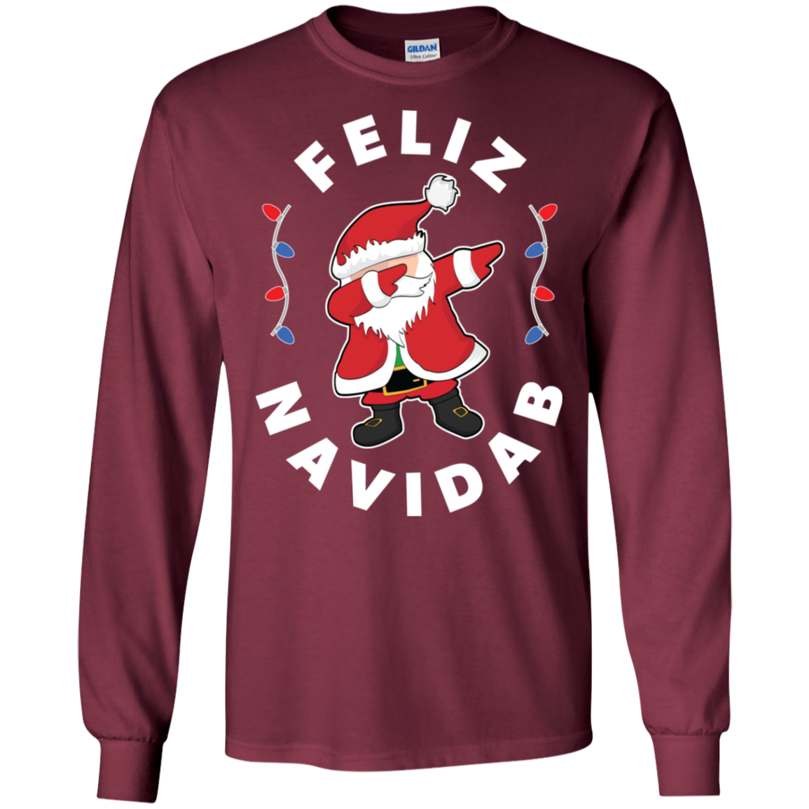 Santa Dabbing Christmas Shirt Feliz Navidab