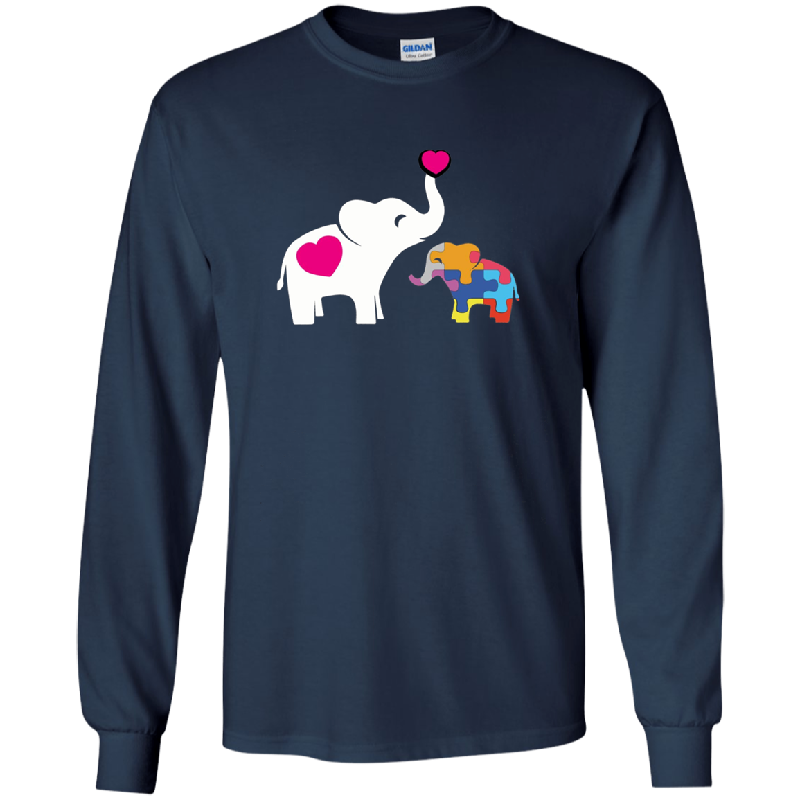 Autism Elephant Awareness Longsleeve Shirt