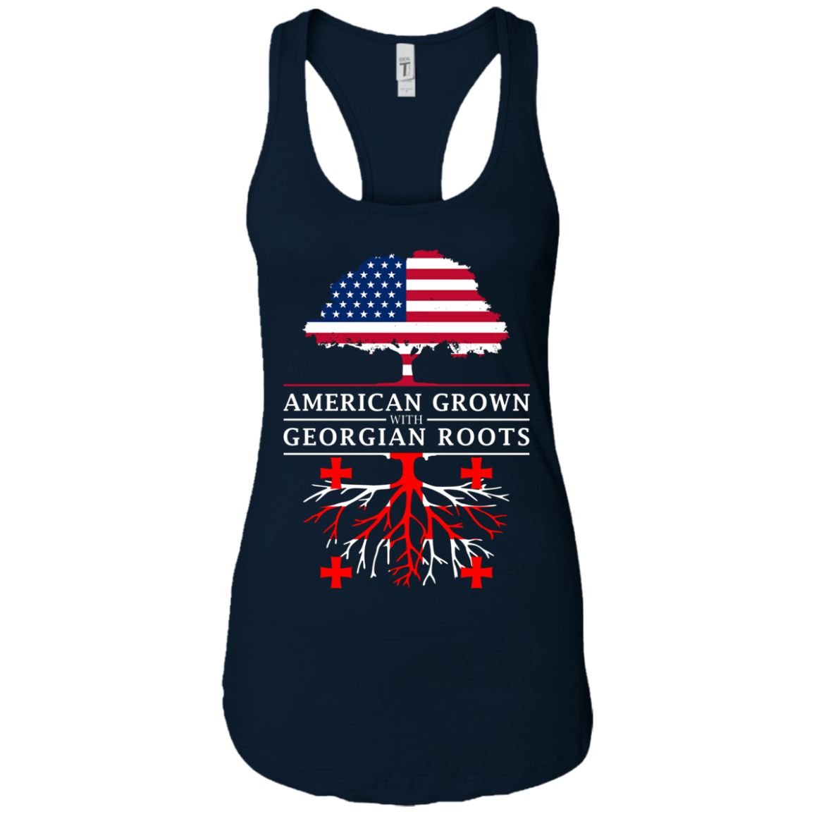American Grown with Georgian Roots - Georgia T-Shirt