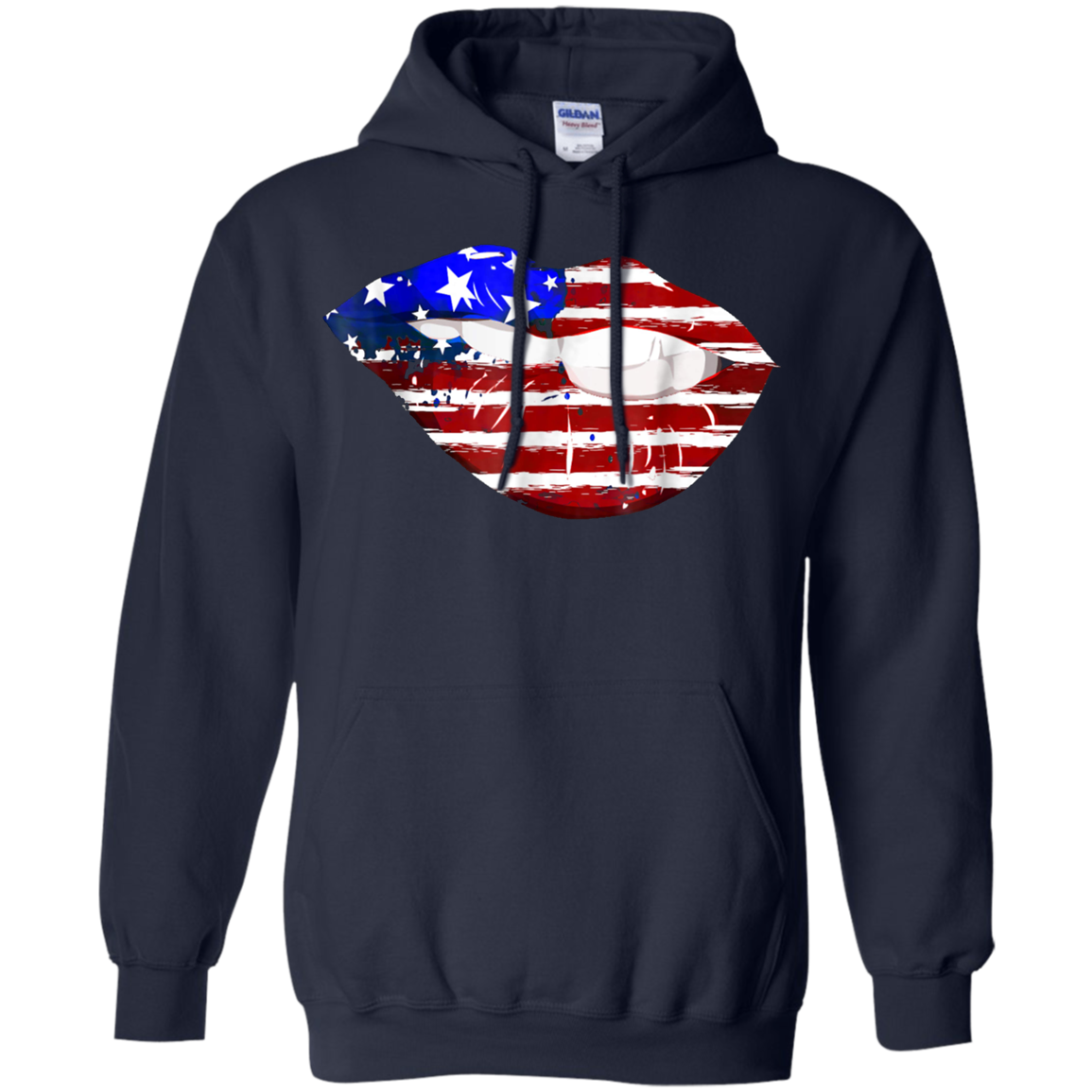 American Flag Sexy Lips Shirt -July 4th Gift