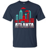 Image of Atlanta T Shirt Funny Atlanta Georgia Skyline Souvenir Tee