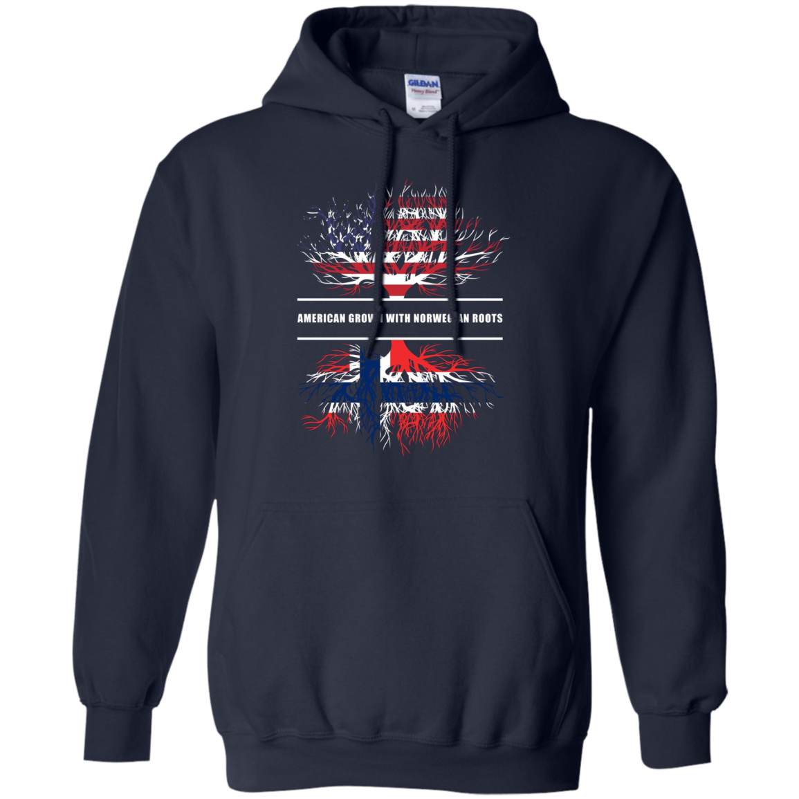 American Grown With Norwegian Roots T-Shirt Norway Tee