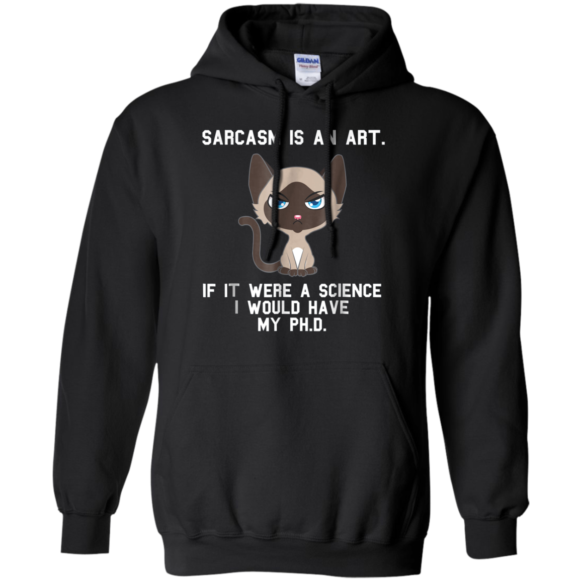 Sarcasm is an art...Funny cute sarcastic cat t-shirt
